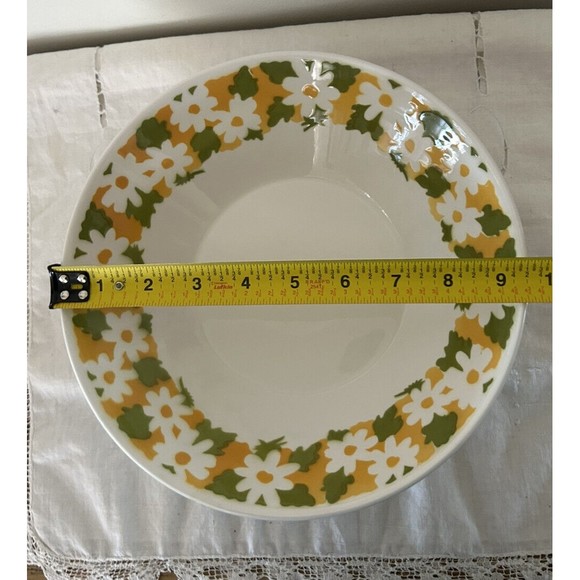 Vtg. 70’s Castlecourt Ironstone Ware “COUNTRY SIDE” Japan SERVING BOWL 9 1/2 in. - Picture 6 of 7